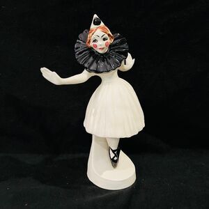 Vintage Pierrot Clown Figurine Ballerina Style (1970s–1980s)